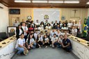 Alunos participam de sessão da Câmara Jovem Alunos participam de sessão da Câmara Jovem